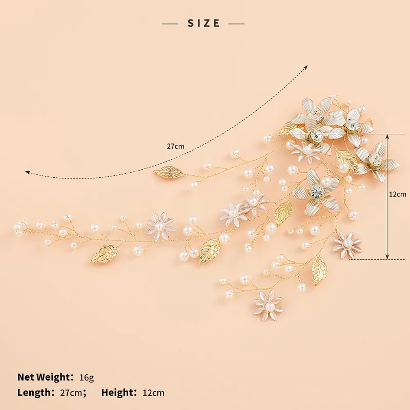 Bridal Hair Accessories Jewelry Handmade Headpieces  flower  Wedding Hair vine