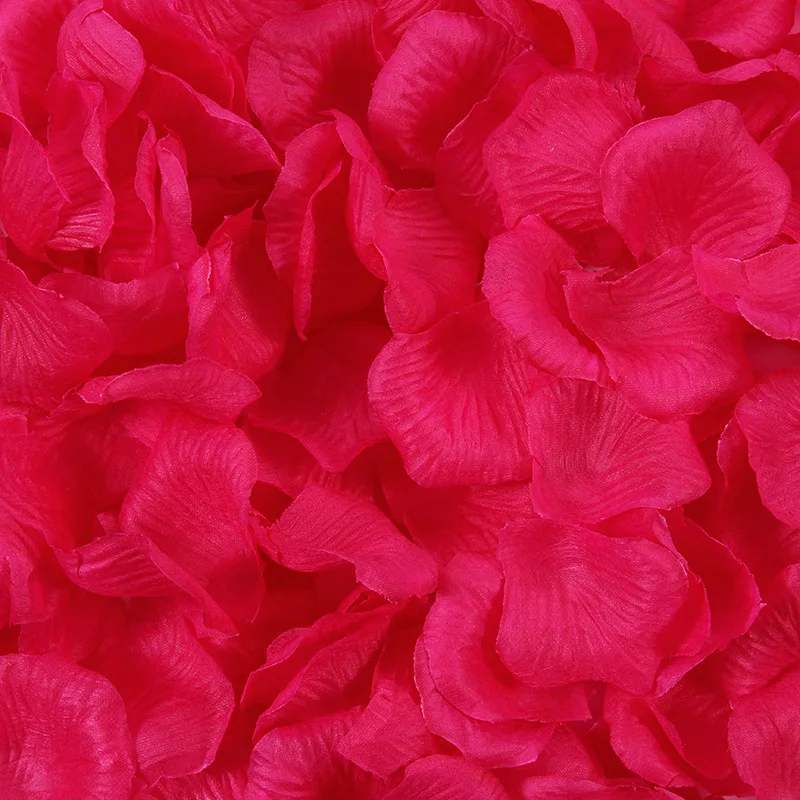 100pcs 5cm Popular Hot Sell Artificial Rose Petals Satin Petals Silk Rose Petals For Wedding Decorations