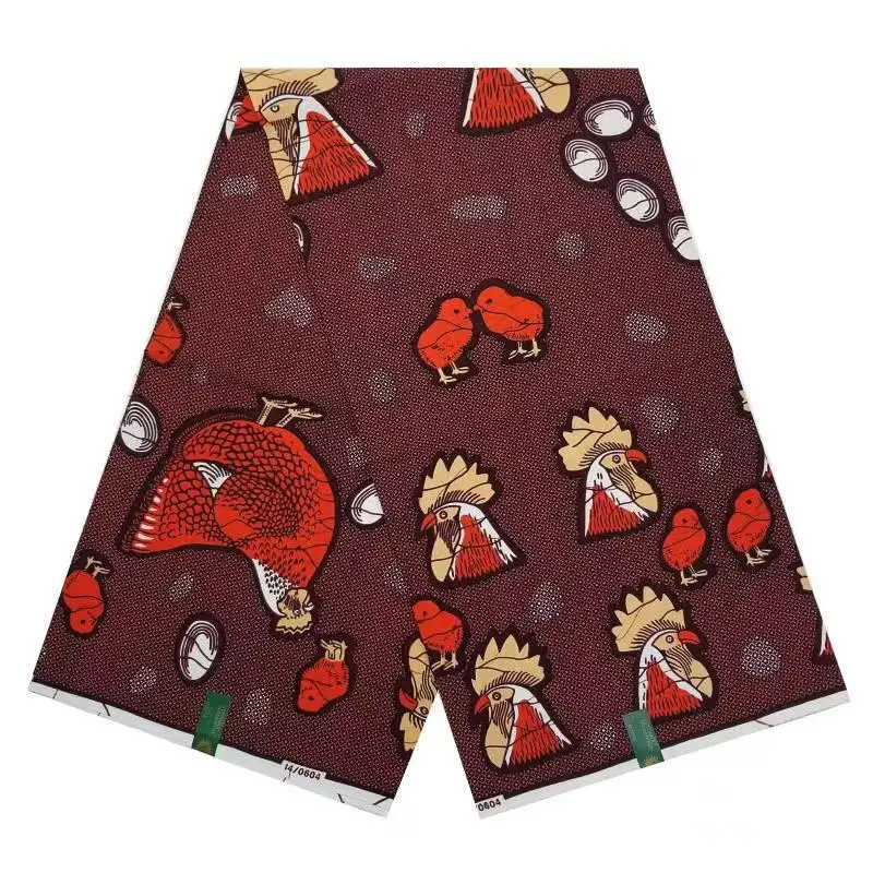  2021afican Wax Fabric Sewing Material 100% Cotton Prints Hollandais 6 Yards Super High Quality For