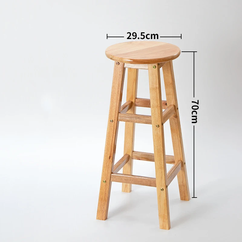 Home Kitchen desk Industrial Counter solid wood stool bar stool high chair bar stool Nordic bar chair