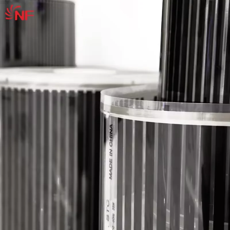 Graphene heating film under the electrical radiation floor with connector for hardwood floors