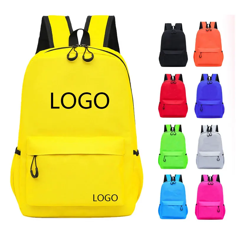 Promotional Cheap Backpack Kids School Bag Durable 600D Polyester Adults Travel Unisex Fashionable School Bags Backpack