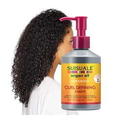 Private Label Natural Shea Butter Enhancing Smooth Anti frizz Deep Moisturizing Defining Hair Curl Cream