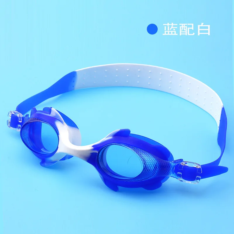 Hot sale cute design custom uv eyes protection anti-fog pool glasses cartoon mermaid  swim goggles for kid