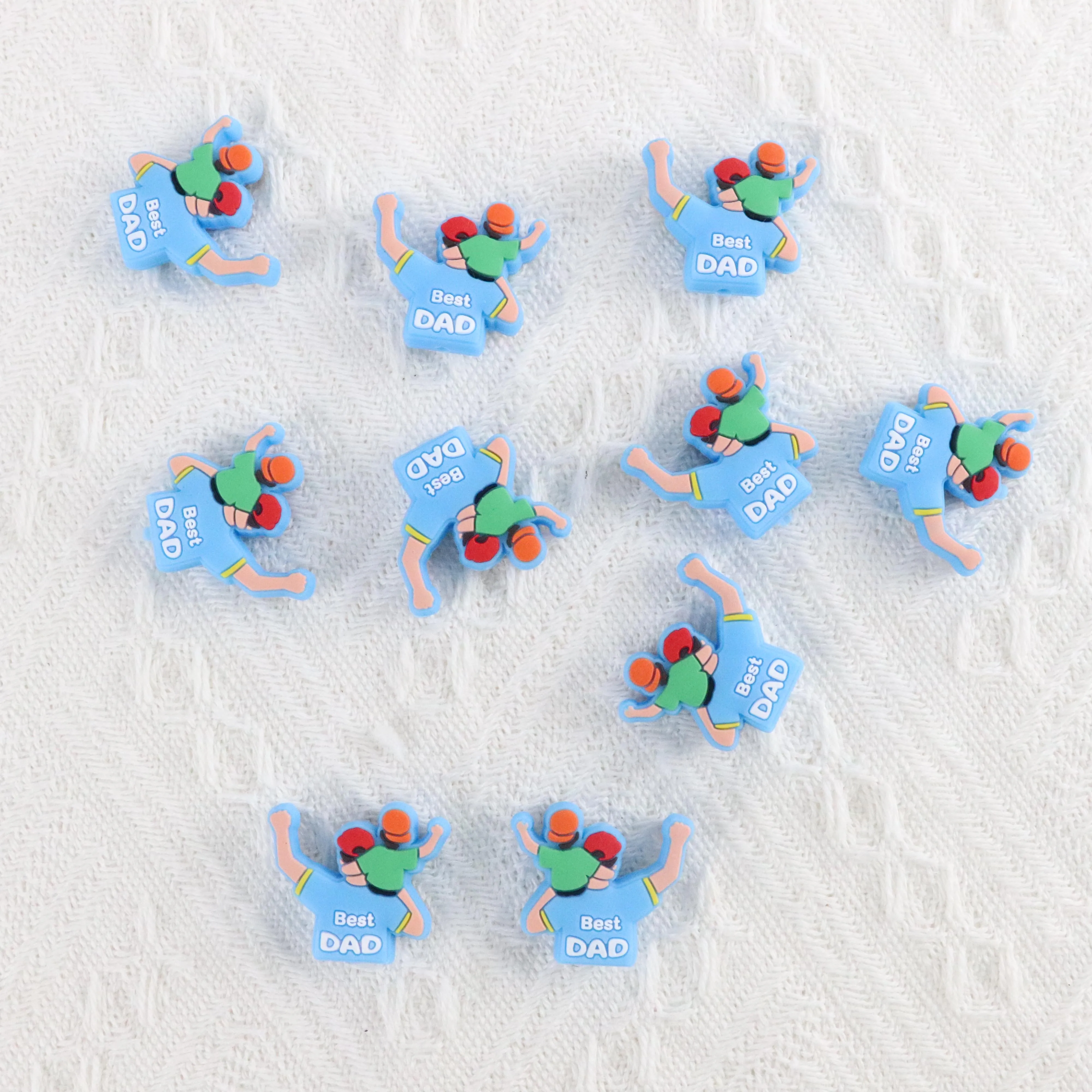 BPA Free DIY For Pen Making Pacifier Necklace Jewelry Chewable Nursing Toys Best DAD Focal Silicone Bead