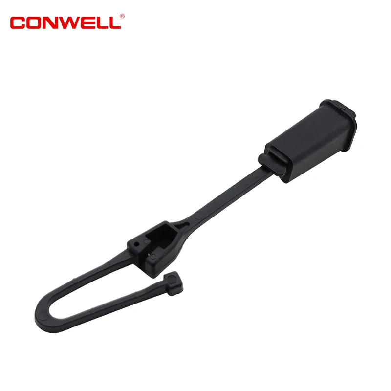 Fiber Optic Drop Cable Clamp Nylon Plastic Tension Clamp With UV Protection