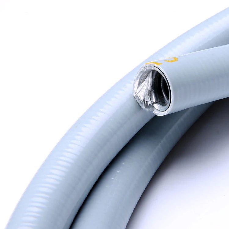 Smooth PVC Coated Flexible Liquid Tight 20mm 25mm 32mm 38mm Nominal Diameter Galvanised Steel Conduit Pipe