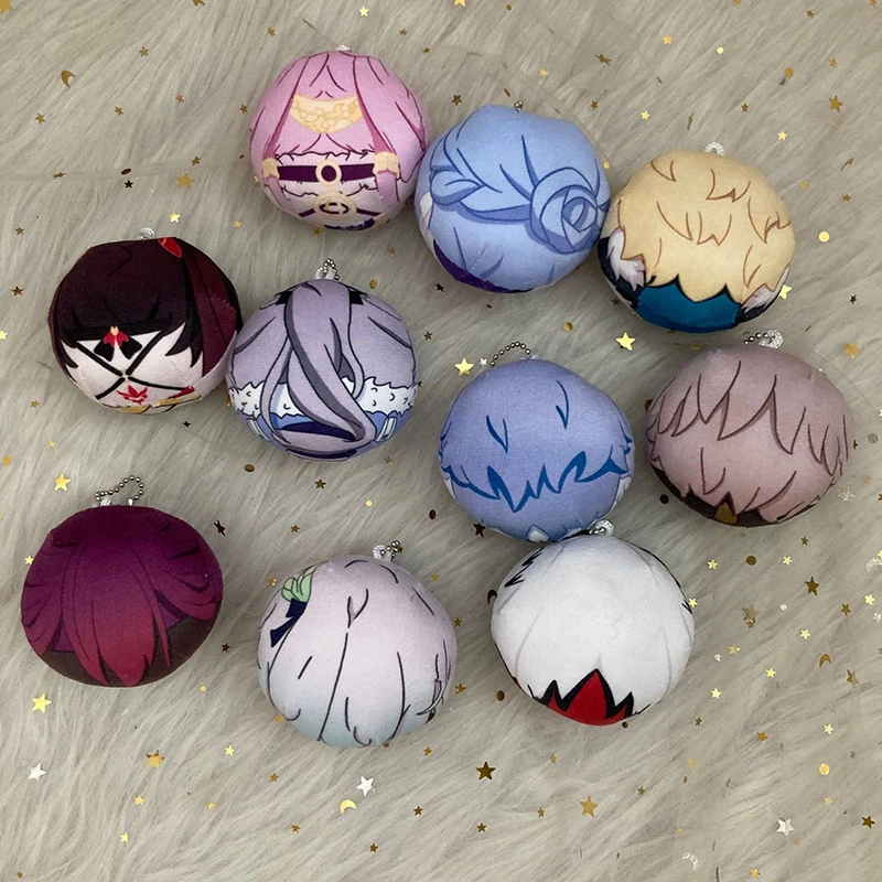 Customizable Mini Short Anime Plush Pillow Keychain Cute Metal Filling Keychain for Comic-Con with Low MOQ Customization Options