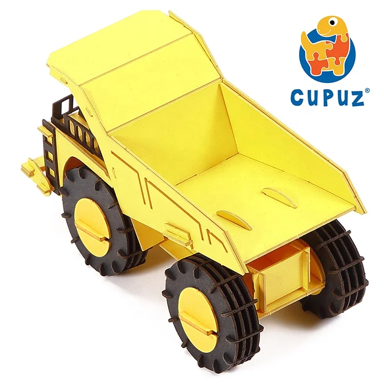 
Improve IQ educational toy truck 3d car model game puzzle for children 