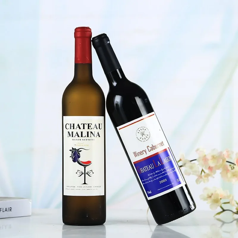 glass wine bottle 375ml cheap empty bulk champagne red wine whiskey glass wine bottle stopper cover