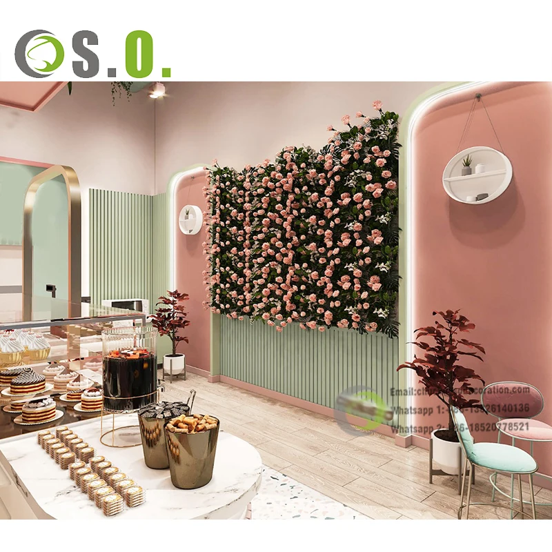 Custom Wooden Sweets Cafe Shop Furniture Glass Bakery Shop Display Showcase Design Coffee Shop Bar Counter For Sale