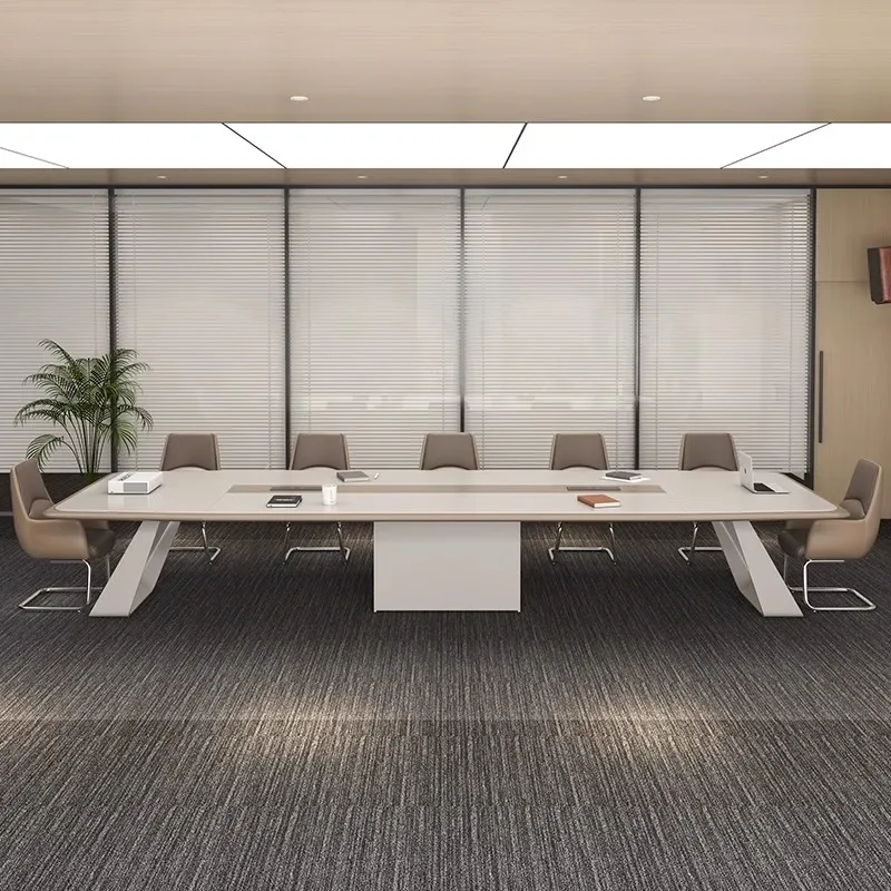 Высококлассный окрашенный стол для переговоров большой и средний офис простой современный обучения