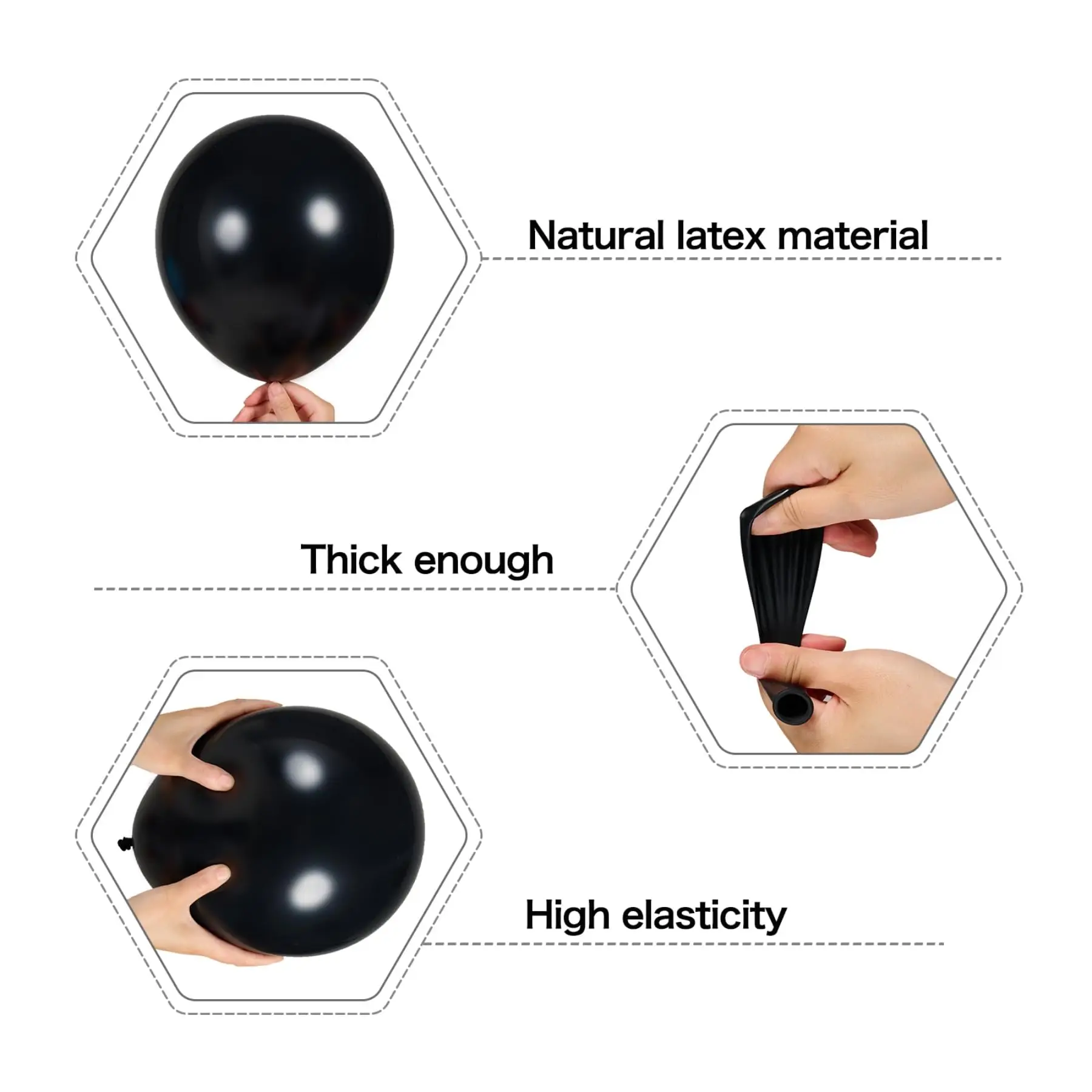 Ready in stock 145pcs Black Brown Nude Balloon Garland Arch Kit  for Graduation Birthday wedding decoration balloons