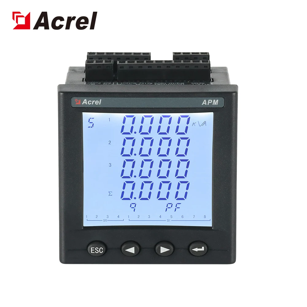 Acrel APM800 three phase multi-function energy meter with RS485 and Unbalance voltage measurement