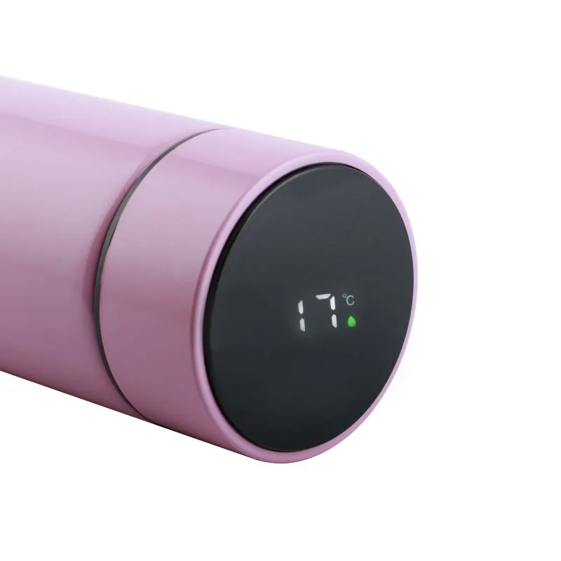 Bpa Free Temperature Display Lid Stainless Steel Double Wall Insulated Vacuum Flask
