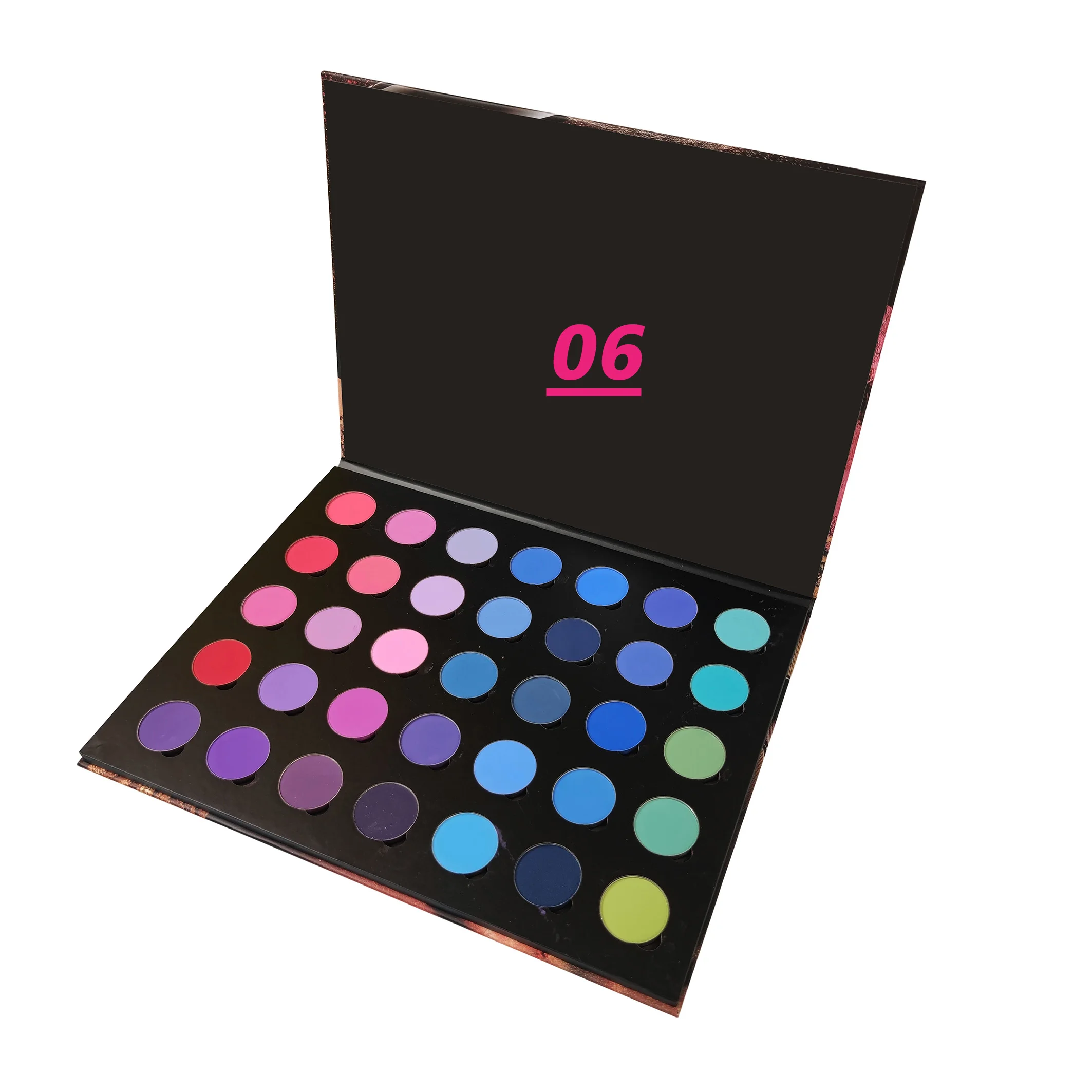35 Color Eye Shadow Palette Makeup Private Label full matte finish pearly finish multichrome eyeshadow palette