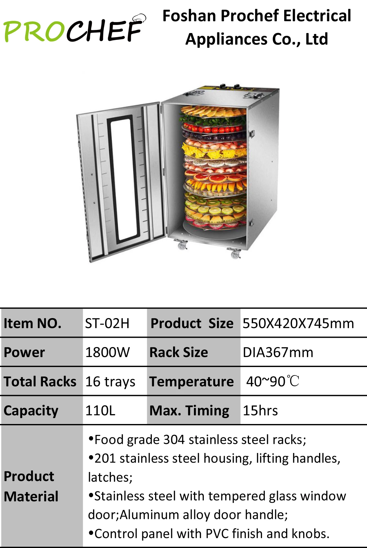 Hot selling commercial food dryer commercial dehydrator stainless steel electric meat dehydrator