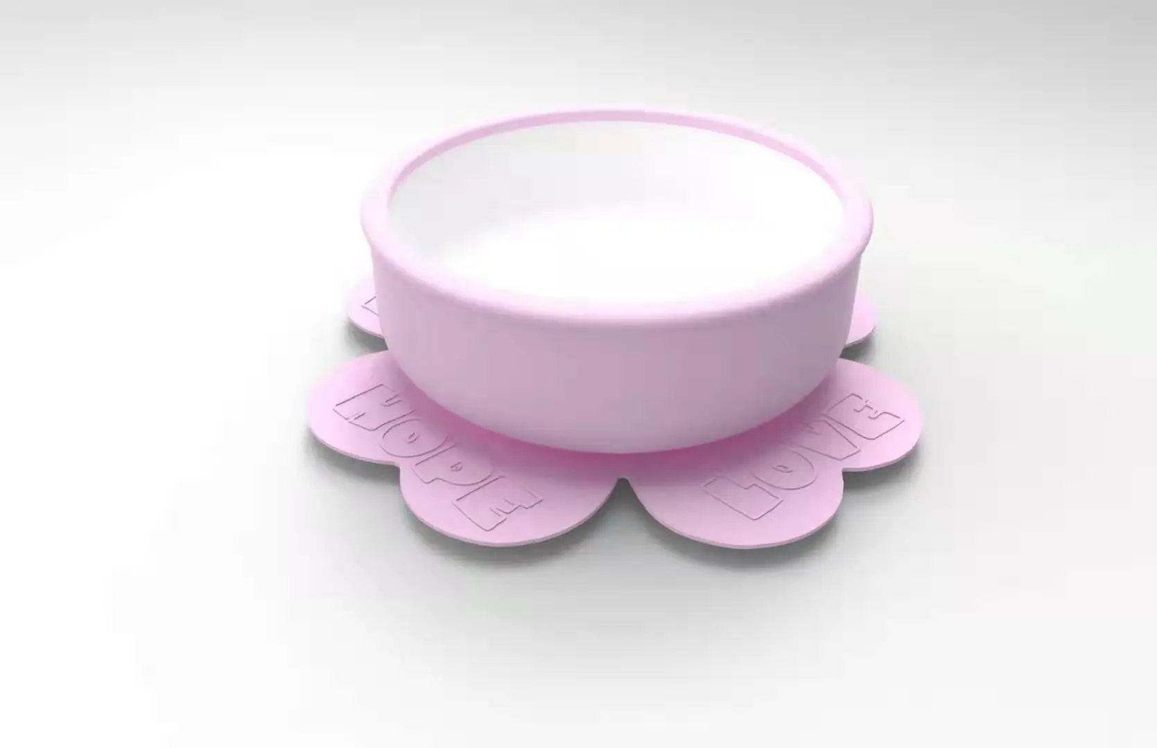 New Arrival Eco-Friendly Non-Toxic Anti-Slip Silicone Baby Feeding Set Bowl Baby Suction Bowl Silicone Children Tableware Bowl