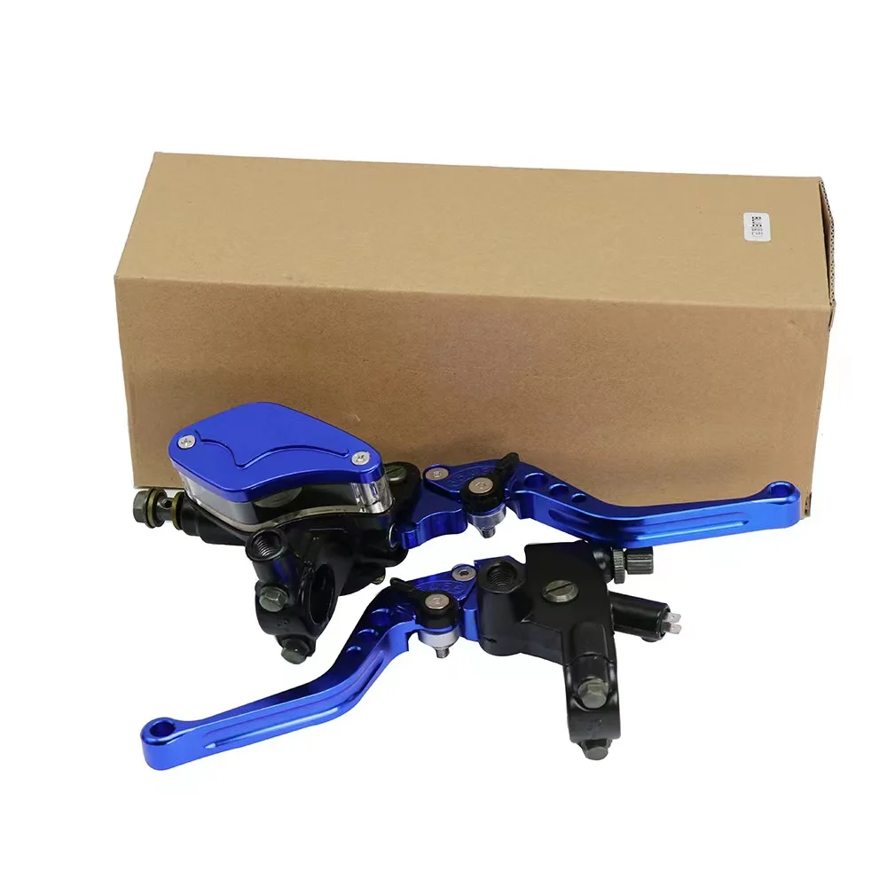 Motorcycle modified disc brake CNC side push brake upper pump power switch line electric motorcycle general