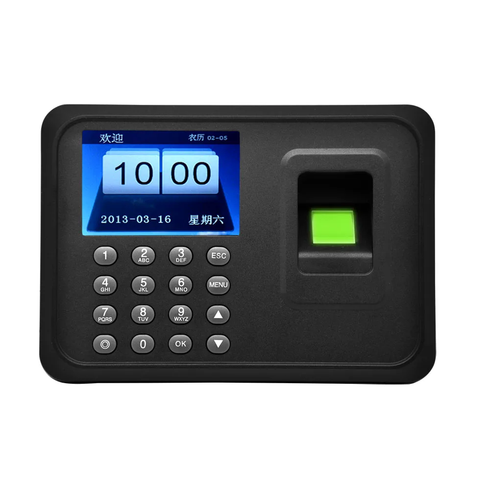 2.4-Inch Color Screen Fingerprint Attendance Recorder Machine Biometric Time Recording System For Office Factory