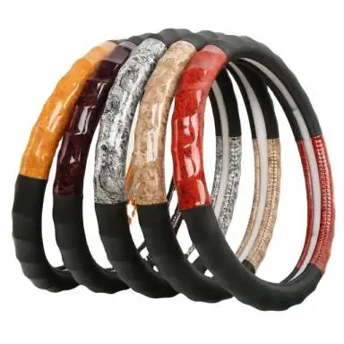 High Quality Car Leather Steering Wheel Cover  36cm 38cm 40cm 42cm  Steering wheel Cover Well Fit All Cars with Factory Price