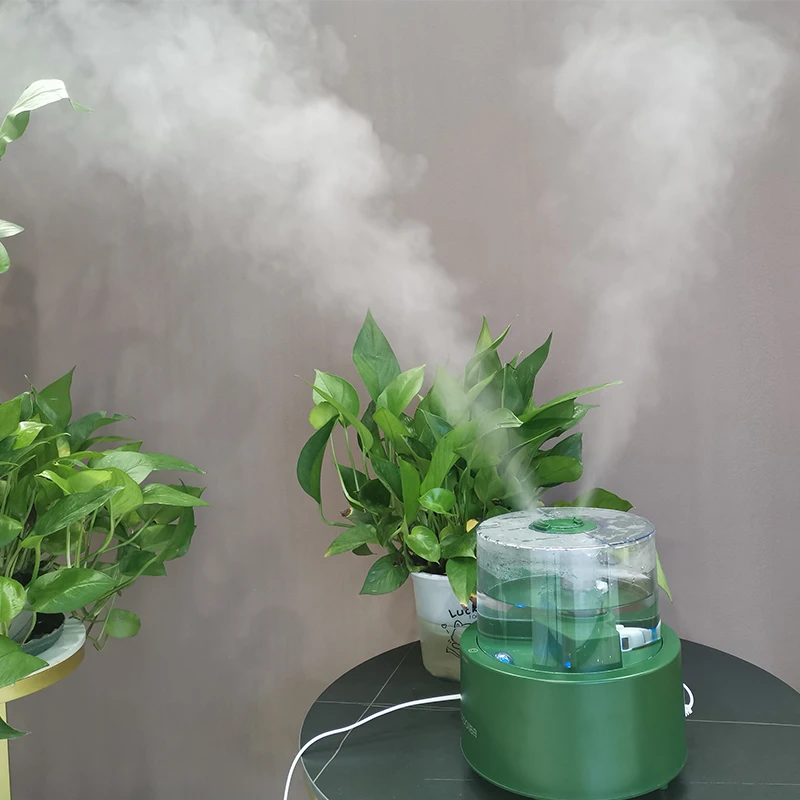 Best seller 3L Transparent New Smart Green Round Home Appliance Mist Maker Cool Mist Ultrasonic Air Humidifier