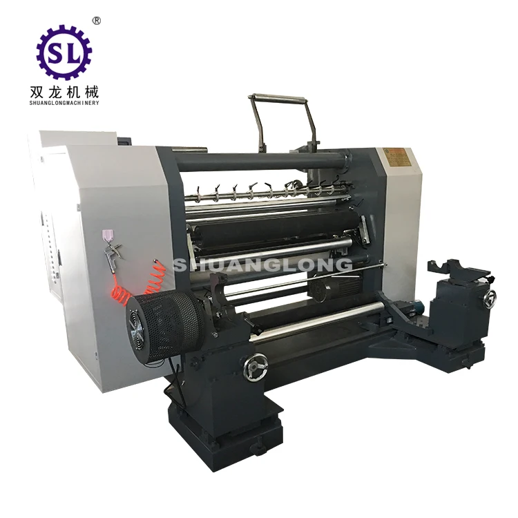 High Speed Kraft Paper Jumbo Roll Slitting Rewinding Machine With Automatic Unloading System And Tension Control