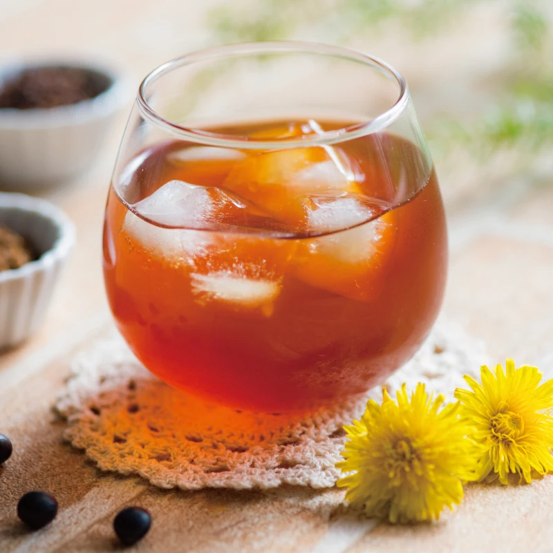 Содержит корень одуванчика черные бобы травяной гигиенический чай для здравоохранения