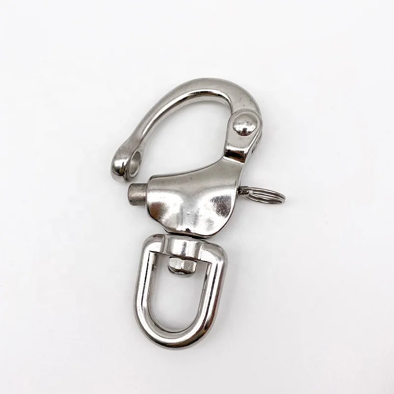 China Manufacture Stainless Steel Eye Swivel Snap Shackle Quick Release Marine Hardware Swivel Snap Shackle For Sailboat