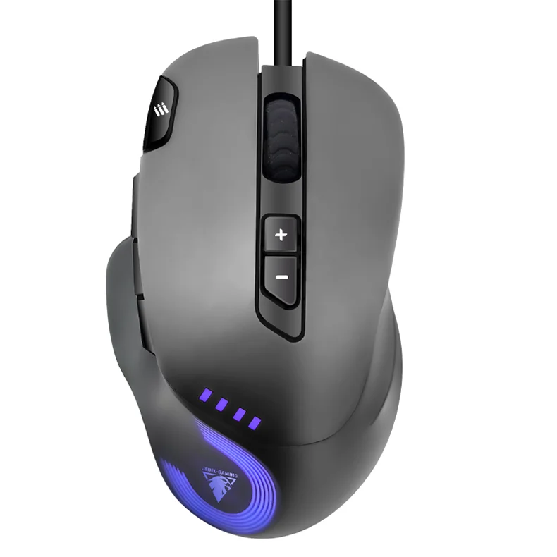 JEDEL GM1120 Wired Computer Optical Gaming  Mouse Programmable Gaming RGB Light  Mouse
