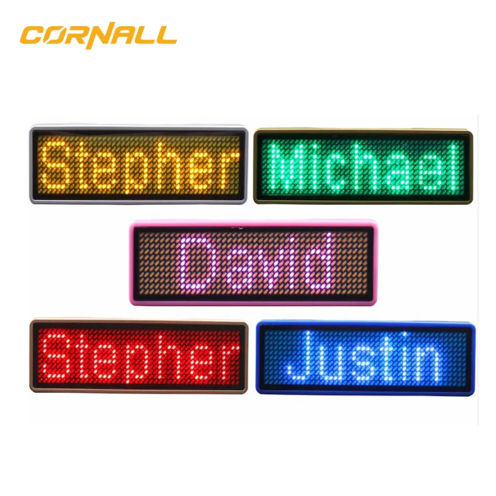 Led Name Badge Sign/Led Name Tag/Mini Led Mobile Display
