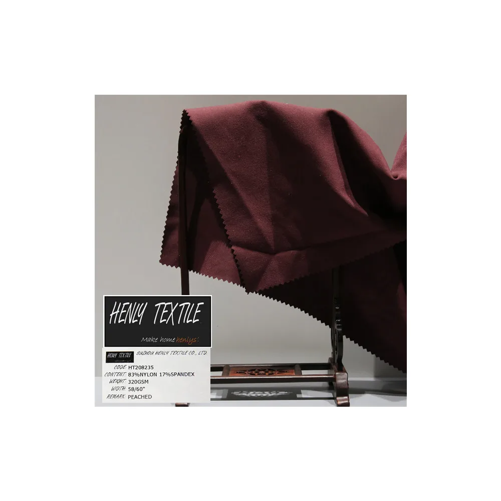 HT208235 83%NYLON 17%SPANDEX KNITTED INTERLOCK FABRIC FOR LEGGING