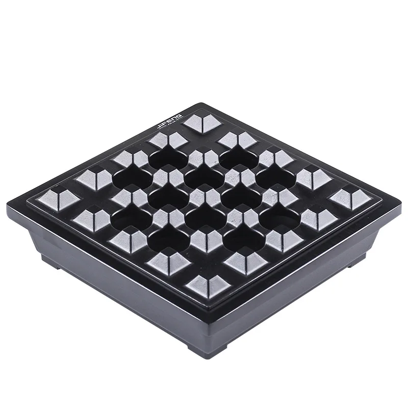 Luxury Creative Cigar Ashtray Fashion Metal Cigar Ashtray Multi Seats Square Ashtray For Cigar