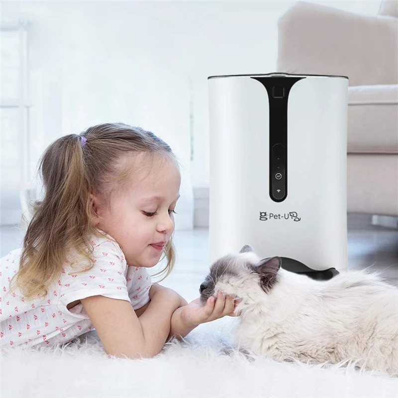 
China Manufacturer Automatic Cat Feeder Battery Operated Pet Feeder Pet Feeder with Digital Timer and wifi 