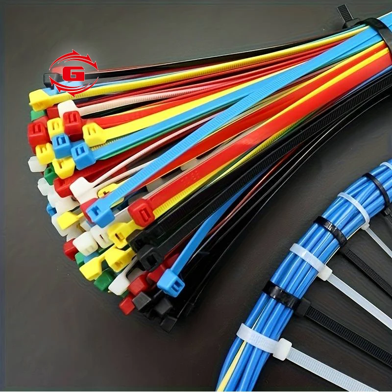 China supplier nylon 66 pa 66 material plastic nylon cable tie supplier cable clamp strap wraps