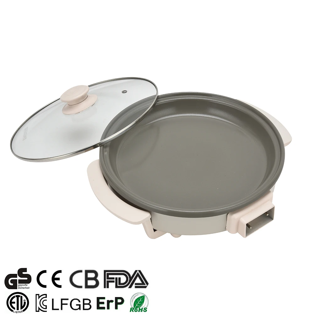 32 CM Deep 4CM Non Stick Coating Aluminum Pizza Pan Electric Frying Pan  Pots Electric Skillet