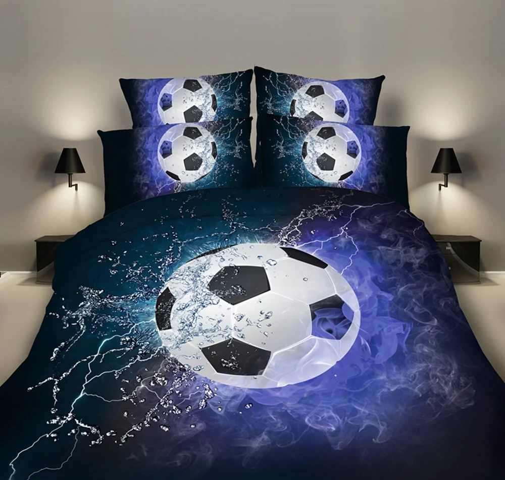3D Basketball Bedding Set Cartoon Duvet Cover Bed Linens Euro Living Room Furniture Quilt Comforter Covers