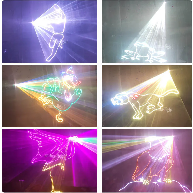 Новый Анимационный сканер ILDA 20 Вт RGB Лазерный свет DMX проектор DJ Disco Bar Клубная вечеринка танец Свадьба Рождественский эффект шоу лампа