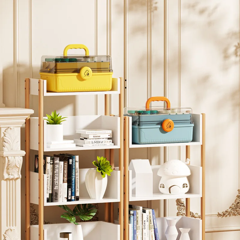 2023 New Items Outdoor Multifunction Three Layers Pill Container Plastic Medicine Travel Pill Box With Handle