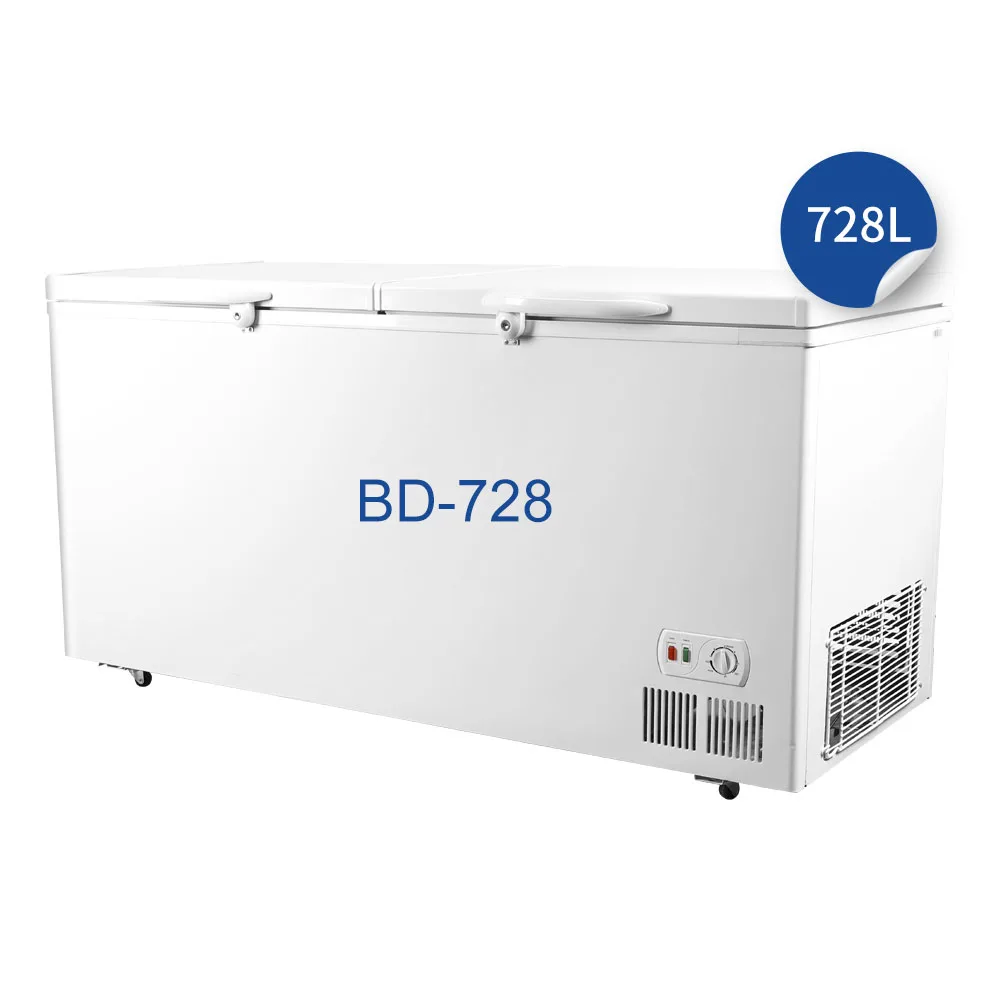 308L Supermarket Big Chest Freezer Manufacturers Meat Freezers