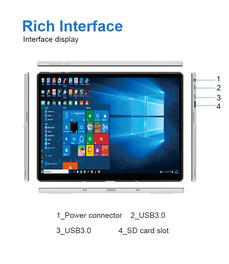 AIWO New Product Chinese mini Laptop 2 1 Notebook Surface Quad Core J4125 Touch Screen Design Convertible Laptop 12.3 inch