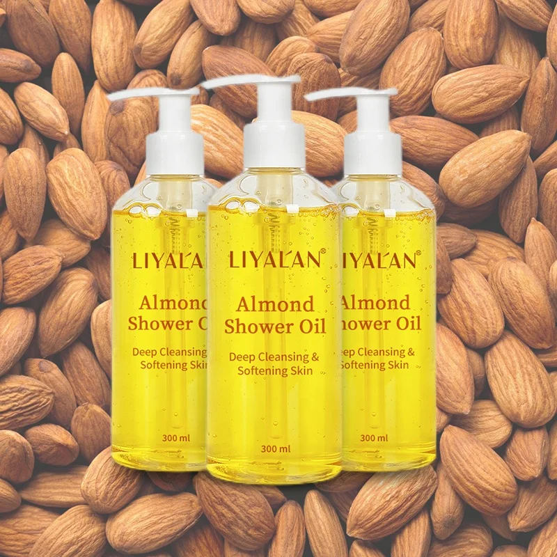 OEM Wholesale Organic Shower Gel Nourishing Shower Oil Deep Cleansing Almond Bath Oils