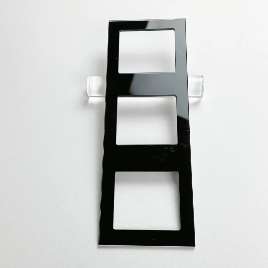 Custom ultra thin 0.5mm 0.7mm 1mm 2mm 3mm tempered silk screen printing glass for capacitive touch screen lcd tv display cover