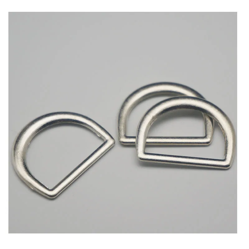Zinc Alloy D-Ring Buckle for Handbags Clothes Webbing Backpack Strap Chain Bags Dog Collar DIY Craft Accessories