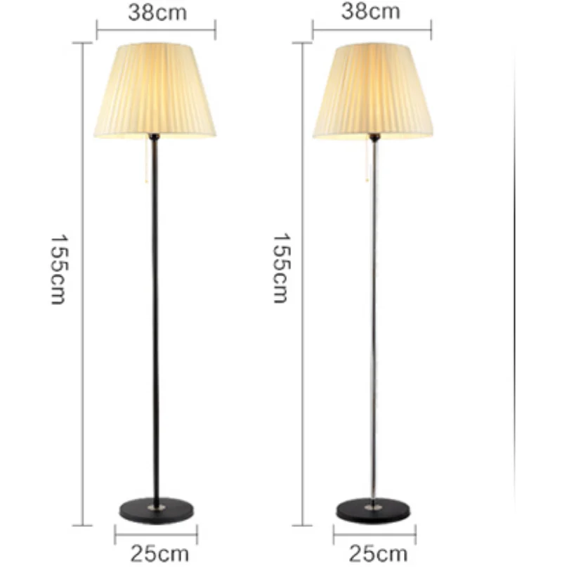 KAISHIDI cheap floor lamp custom home decor metal modern  floor lamps fabric shade Lighting