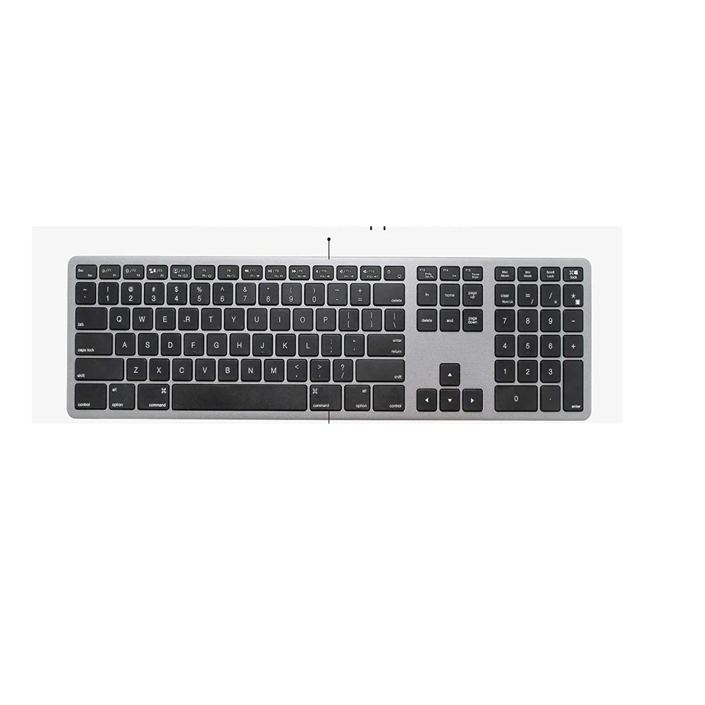 OEM wireless blue tooth swedish turkish  uk aluminium keyboard for huawei matebook x pro
