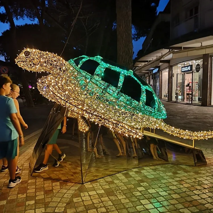 Customized 3D Dolphin Motif Light Marine Theme Decorative Lighting Figure for Amusement Park Zoo Mall