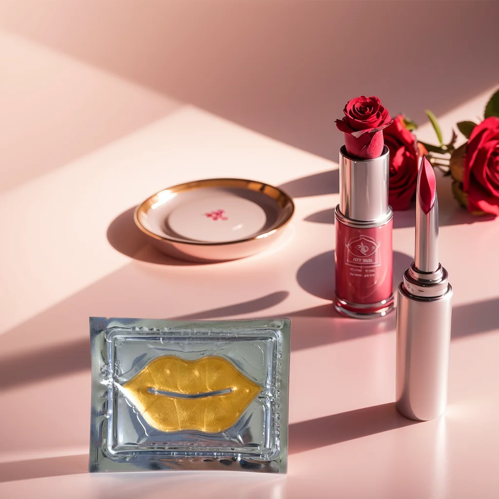 Free Sample Private Label Biocollagen Hydrogel Lip Mask Overnight Plumping Treatment for Women
