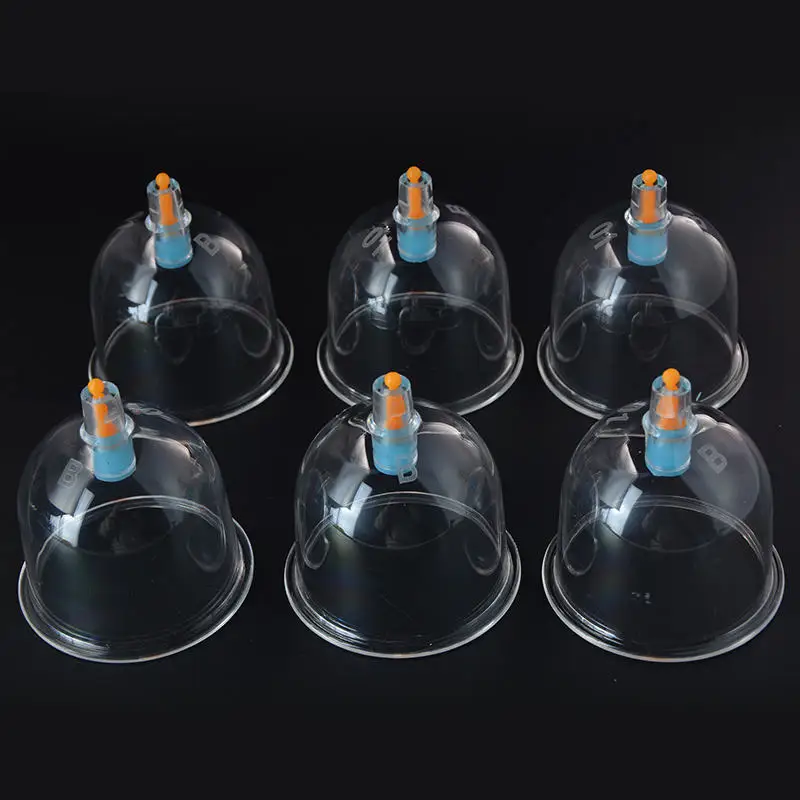 PZ Cupping Cups Vacuum Cupping with Customized Wholesale Single Size Body Ce PS OEM Transparent Lancet and Cupping Pump 2 in 1