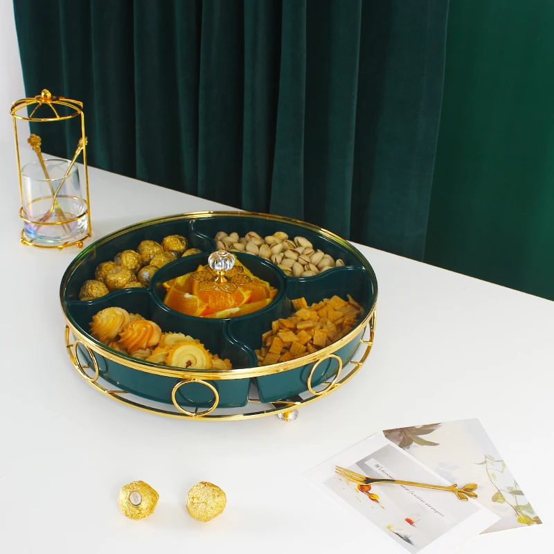 2024 Wholesale Plastic Candy Sweet Chocolate Packaging Box With Dividers Multi-layer Dried Fruit Storage Box